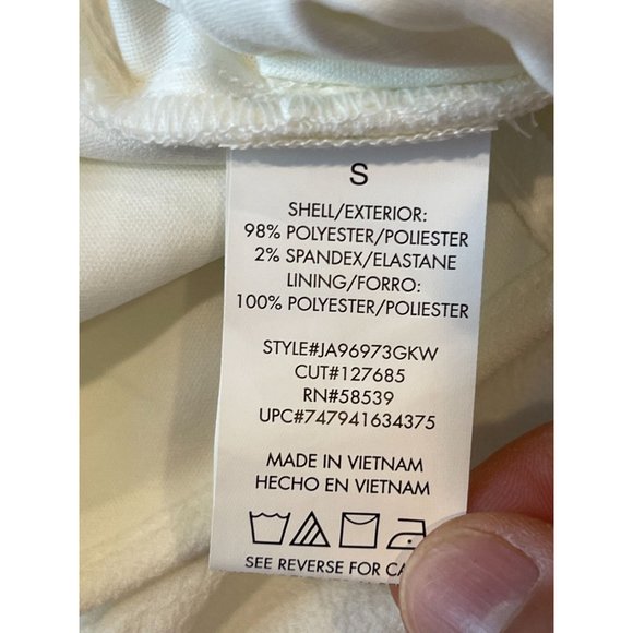 Speechless Womens Skater Mini Dress Sleeveless Halter Neck White Size Small - Picture 8 of 9